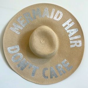 ASOS mermaid hair straw hat